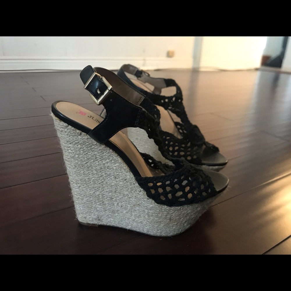 Super High JustFab Summer Wedges